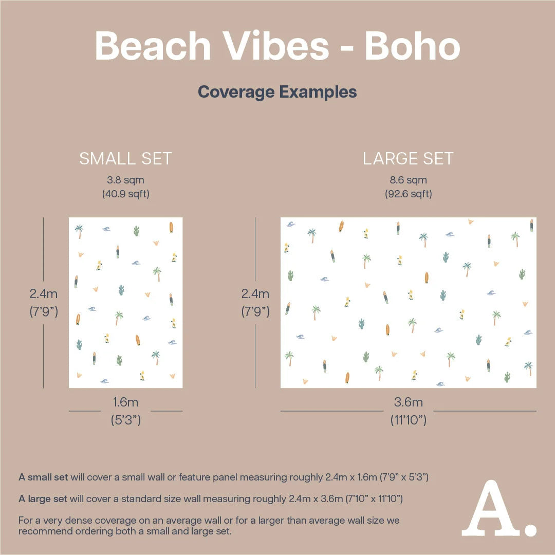 Beach Vibes Boho Wall Decal - Decals - Sea