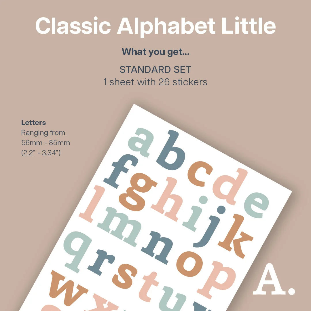 Classic Alphabet Wall Decal - Little Letters Decals