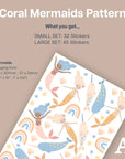 Coral Mermaids - Patterned - Decals - Fantasy