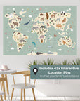 Interactive World Map - Green - Decals - Maps