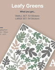 Leafy Greens Wall Decal - Decals - Florals