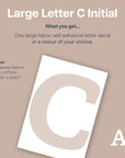 Letter C Initial Decal - Decals - Initials