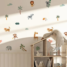 Playful Safari Animal Wall Decals