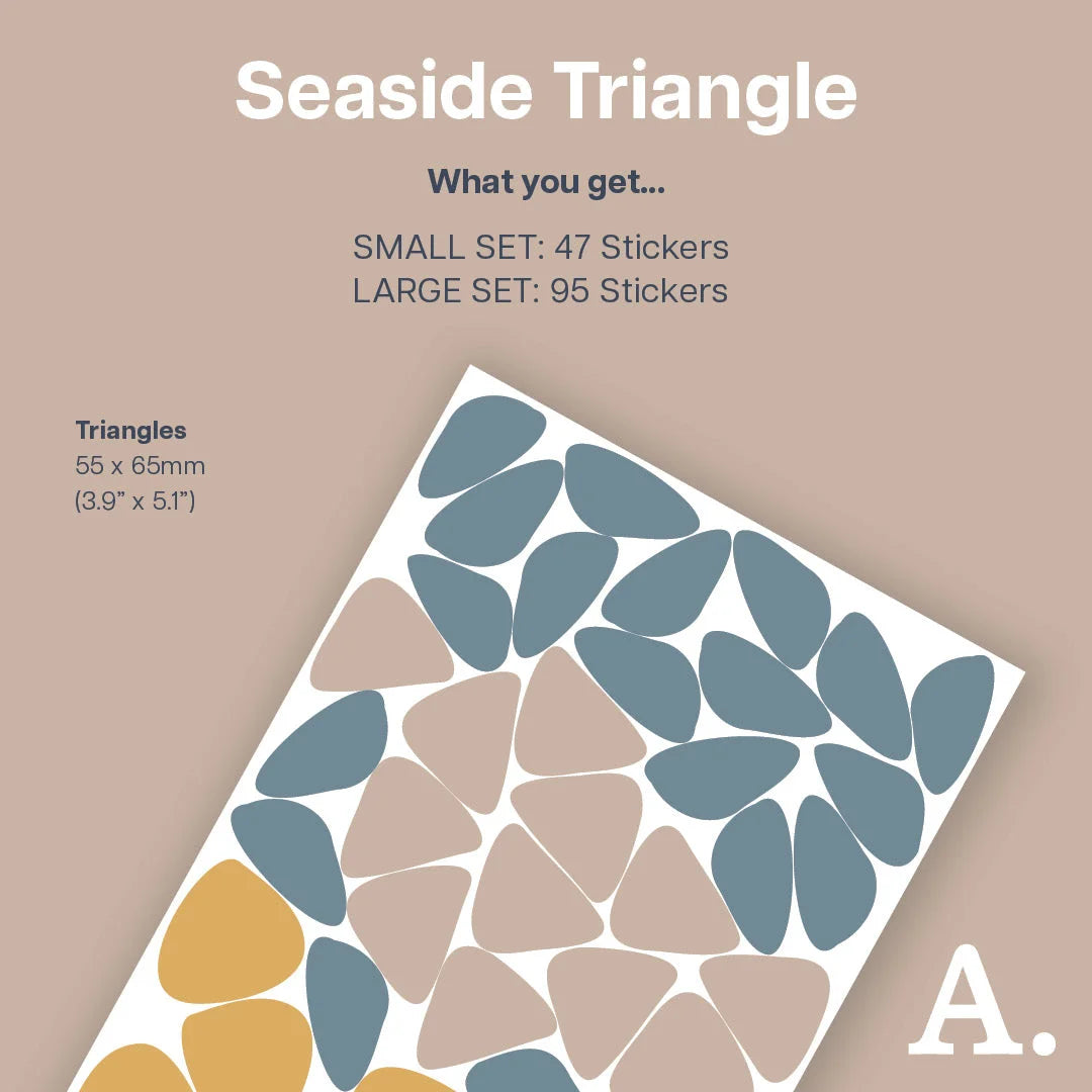 Seaside Triangles Wall Decal - Decals - Abstract Shapes