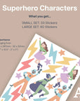 Superhero Character Wall Decals - Decals - Fantasy