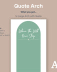 Where The Wild Ones Sleep Arch - Decals Quote Arches